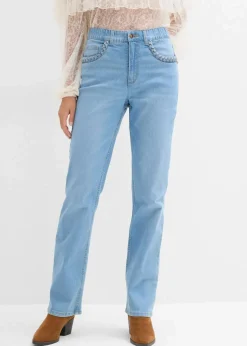 Straight-Jeans High Waist mit Taschendetails
