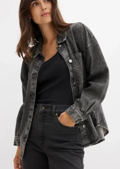 Straight-Jeans High Waist cropped