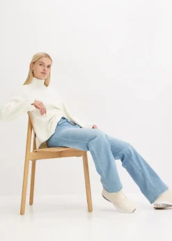 Straight-Jeans High Waist, Stretch