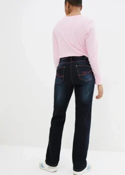 Straight-Jeans Mid Waist, Bequembund