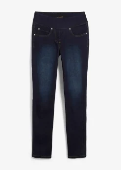 Straight-Jeans Mid Waist, Super Stretch mit Bequembund