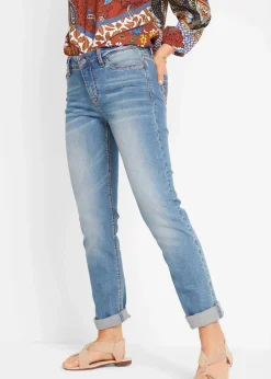 Straight-Jeans Mid Waist, Stretch