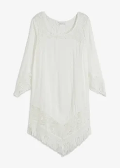 Strand Tunika mit Spitze aus Viskose