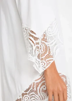Strand Tunika mit Spitze aus Viskose