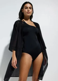 Strandkimono mit Spitze