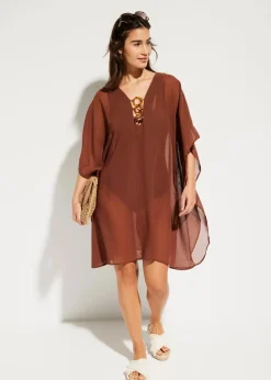 Strandtunika aus leichtem Chiffon