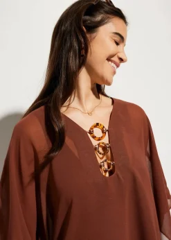 Strandtunika aus leichtem Chiffon