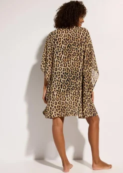 Strandtunika aus leichtem Chiffon