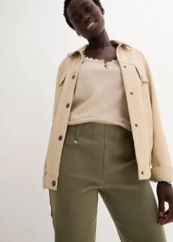 Stretchcapri mit Schlupfbund