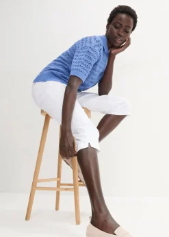 Stretchcapri mit Schlupfbund