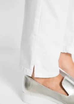 Stretchhose mit geradem Bein, Mid Waist