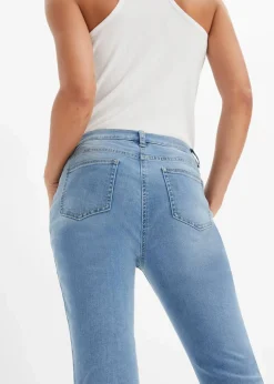 Stretch-Jeans mit Bordüre