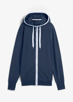 Stretch-Sweatjacke mit Baumwolle