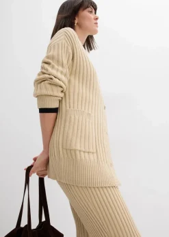 Strickjacke aus softem Viskose-Mix