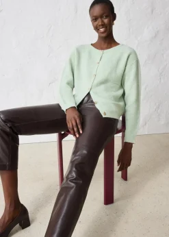 Strickjacke aus wärmendem Alpaka-Mix