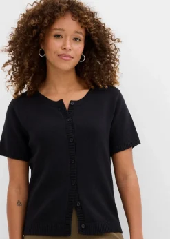 Strickjacke, Kurzarm