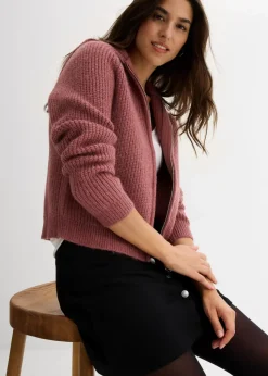 Strickjacke mit Kapuze