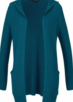 Strickjacke mit Kapuze