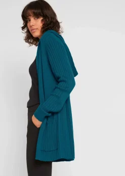 Strickjacke mit Kapuze