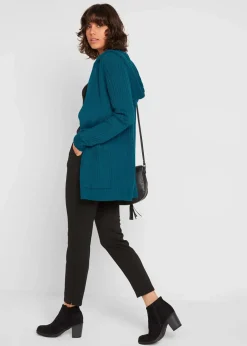 Strickjacke mit Kapuze