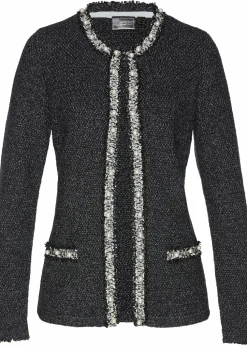 Strickjacke mit Perlen