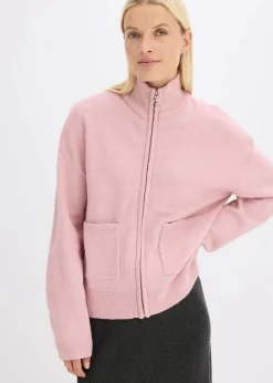 Strickjacke mit Reißverschluss