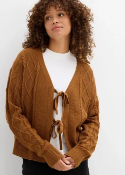 Strickjacke mit Schleifen