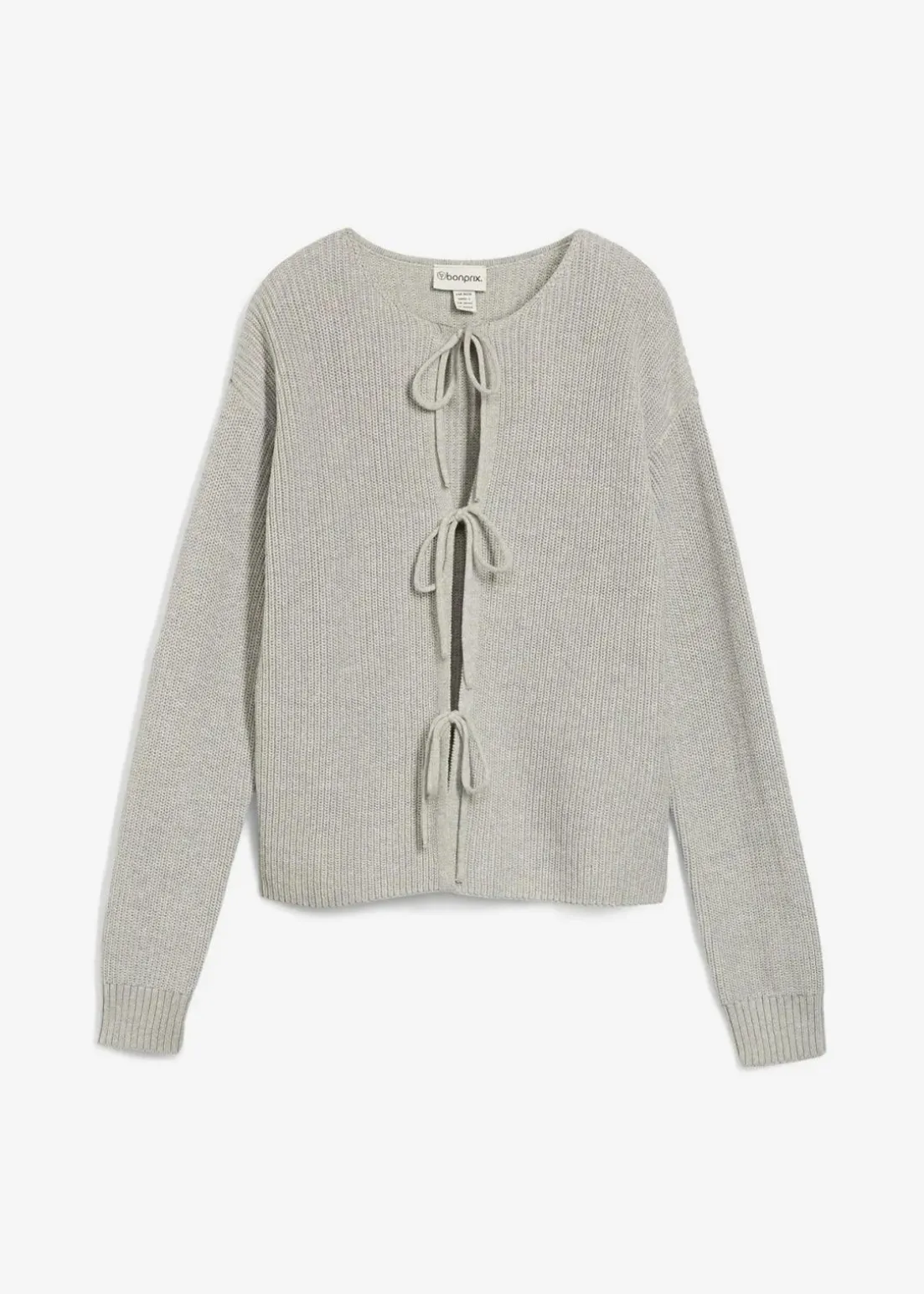 Strickjacke mit Schleifen-Detail