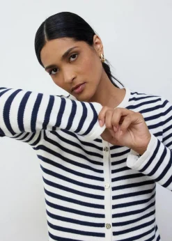 Strickjacke mit Seidenanteil