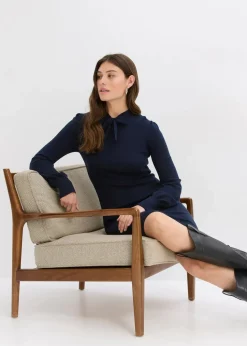 Strickkleid aus fließendem Viskose-Mix