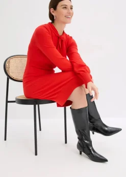 Strickkleid aus fließendem Viskose-Mix