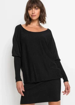 Strickkleid aus fließendem Viskose-Mix