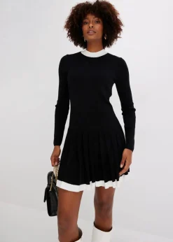 Strickkleid aus Viskose-Mix