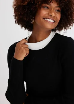 Strickkleid aus Viskose-Mix