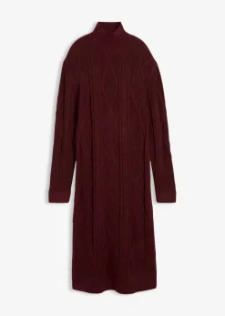 Strickkleid aus Zopfstrick