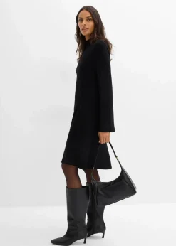 Strickkleid in A-Linie aus Viskose-Mix