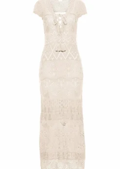 Strickkleid mit Ajour-Muster