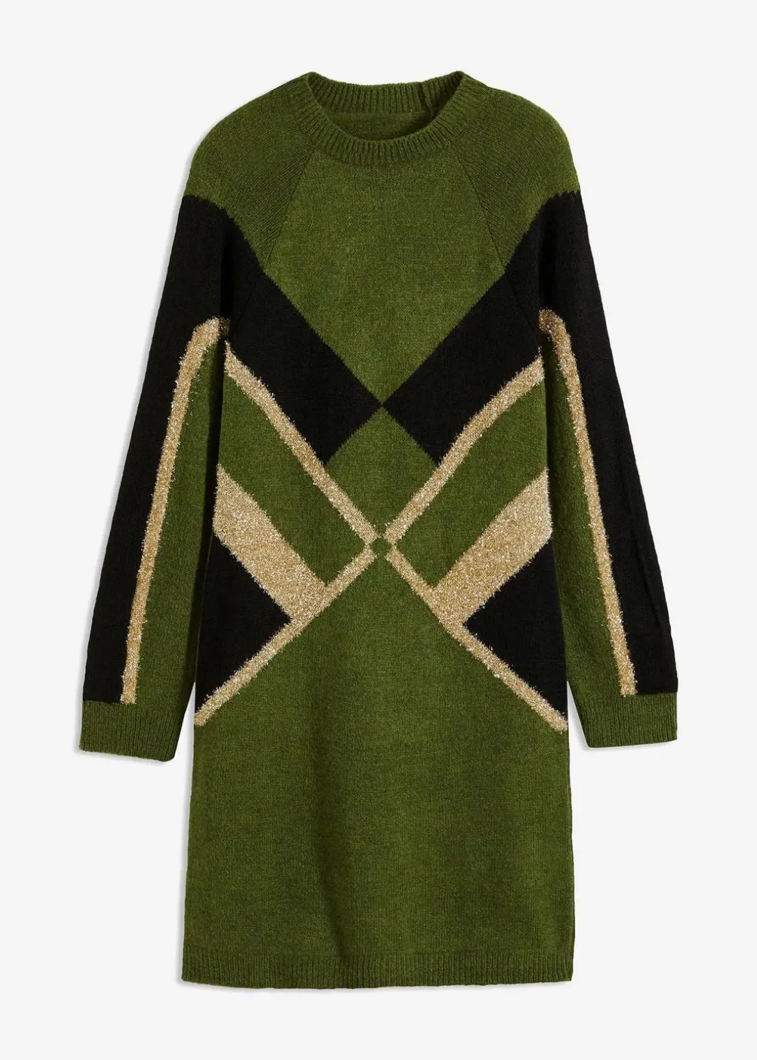 Strickkleid mit Glitzereffekt