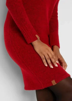 Strickkleid mit Kapuze