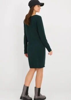 Strickkleid mit legerem Schnitt
