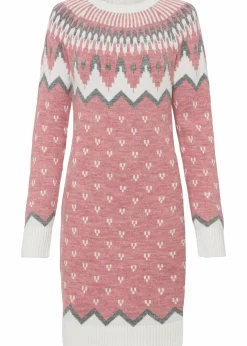Strickkleid mit Norwegermuster