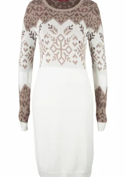 Strickkleid mit Norwegermuster