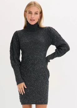 Strickkleid mit Pailletten