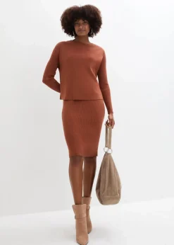 Strickkleid mit Pullunder 2tlg. Set