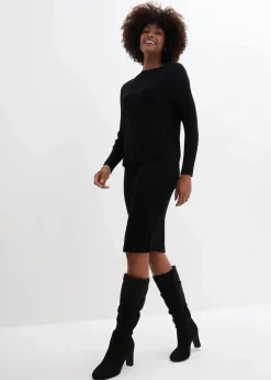 Strickkleid mit Pullunder 2tlg. Set