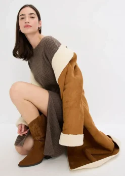 Strickkleid mit Schlitz