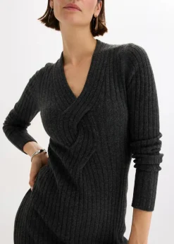 Strickkleid mit Wollanteil