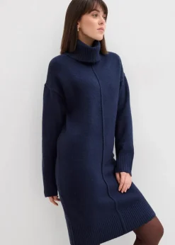 Strickkleid mit Ziernaht