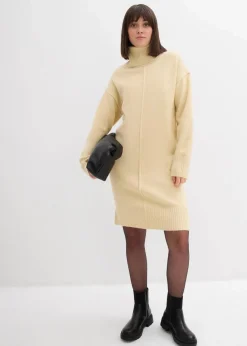 Strickkleid mit Ziernaht