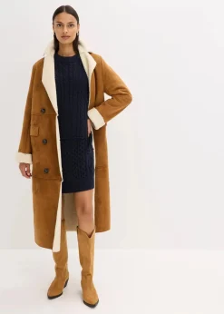 Strickkleid mit Zopfmuster